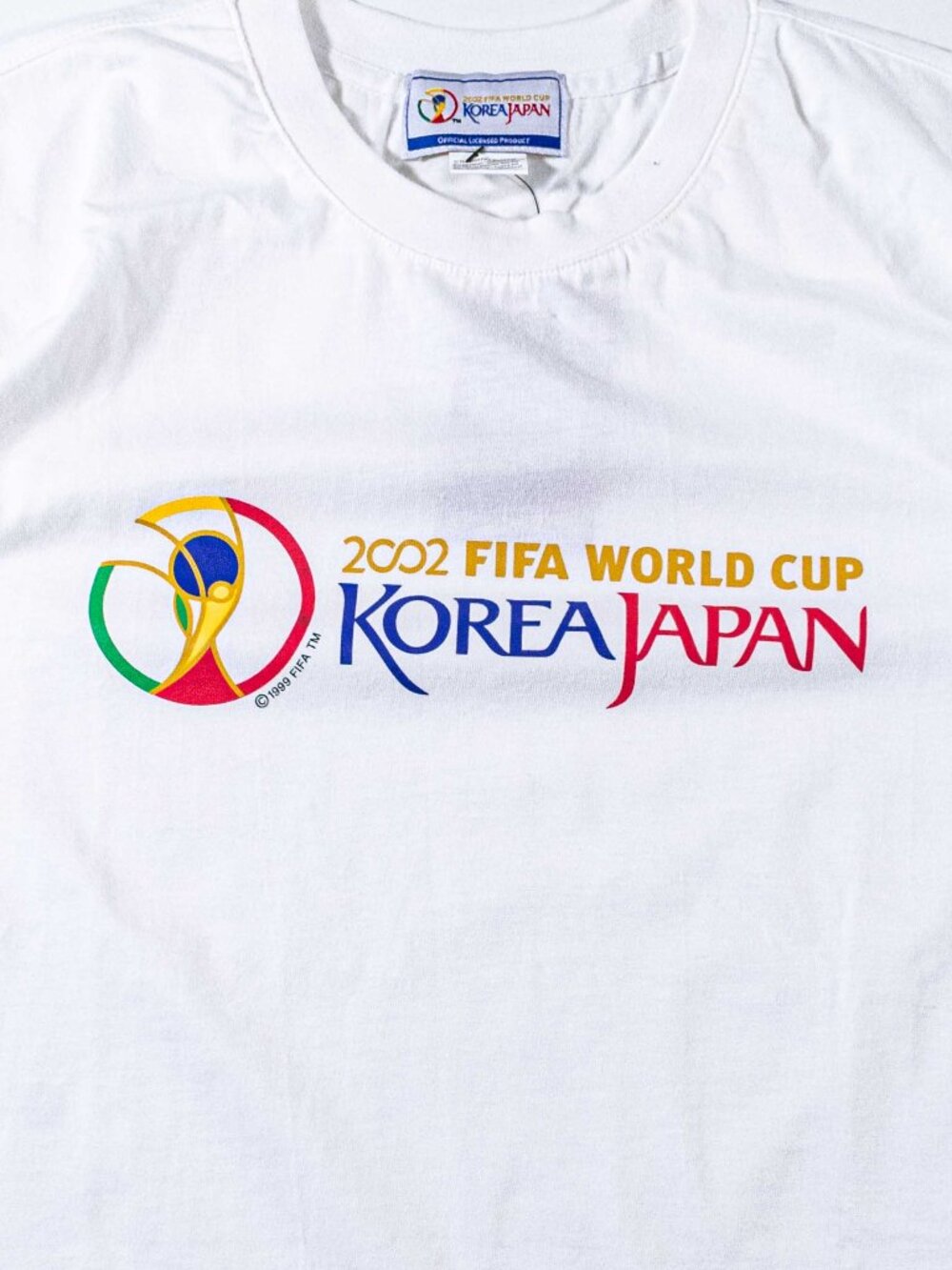 Vintage 2002 World Cup Korea Japan T Shirt Medium Promo Soccer Graphic Tee Y2K